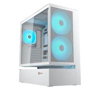 Case Cougar CGR-2DA4W-M Bianco Midi Tower Gaming Vetro Acciaio RGB ATX
