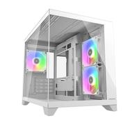 Case Cougar CGR-2QA6W-RGB Mini Tower Bianco Gaming RGB Vetro Temperato