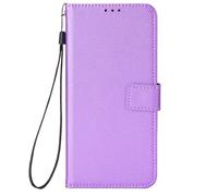 Case Cover per Doogee Note 56X Pro Custodia,Imitazione pelle Flip magnetico portafoglio design telefono custodia protettiva con slot per carte,Struttura di diamante semplice-Purple