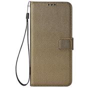 Case Cover per Doogee Note 56X Pro Custodia,Imitazione pelle Flip magnetico portafoglio design telefono custodia protettiva con slot per carte,Struttura di diamante semplice-Brown