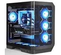 Case darkFlash DY570 Black Full Tower Cristallo Curvo 4 Ventole ARGB/PWM