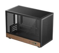 Case DeepCool CH260 WOOD Micro ATX Nero Legno Vetro Temperato Gaming