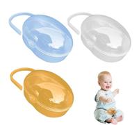 Case del ciuccio BASCHE DUP DUST AIUST BACCA BPA FRATUITO SCHED SCHIED CASO FORNITÀ BAMBINO 3PCS, Porta così tanto, Box di archiviazione
