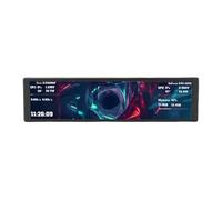Case del Computer da 9,2 Pollici Schermo Secondario CPU GPU Display della Temperatura con Temi Video Dinamici, Layout Personalizzati, per Utenti Efficienti in Termini di Risorse Lega di