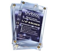 Case del supporto per carta da baseball UVBLOloc (5 pacchetti) Protezioni a vite in plastica dura da 35 punti per il trading di cartoline sportive di