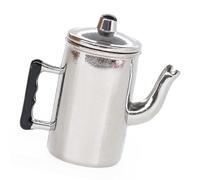 Case Delle Bambole In 1/12 Macchina Per Caffè In Metallo Parte Superiore Incernierata Utensili Da Cucina In Miniatura Retrò Oggetti Scena Decorativi In metallo Caffè In Miniatura In