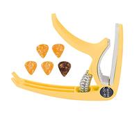Case di Archiviazione Freccia Materiale Addominali Elettrici Set con Picko per Banjo Mandolino, Chitarra Tone (YELLOW)