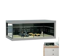 Case di stoccaggio del modello di auto, LED Mostra custodia con luci | 1/64 in scala Model Auto Display Gabinet - Parcheggio realistico, organizzatore di giocattoli per veicoli impilabili con luce per