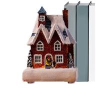 Case di villaggio di Natale - Casetta di Natale luminosa dipinta a mano con luci a LED, case di villaggio di storia di Natale | Ornamento di Festival, accessori decorativi per l'atmosfera di Natale