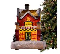 Case Di Villaggio Di Natale - Luminosa capanna Di Natale, Case Di Villaggio Di Storia Di Natale | Casa Di Ornamento Di Festival Con Luci Led, Accessori Decorativi D'atmosfera Di Natale Per La Decora