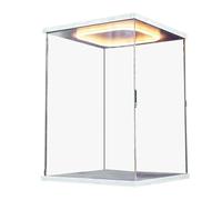 Case di visualizzazione a prova polvere - Showcase acrilica trasparente, scatola da collezione illuminata | Contenitore display protettivo per cimeli, figurine, modelli, decorazioni la casa, presentaz