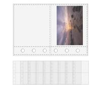 Case foglia per cartelle - 10 pezzi 6 -ring Cartella di proiettili Film di protezione della carta, Filler fotografici per gli amanti degli uffici adesivi Map Educatori Kassenbons Biglietti, alunni,