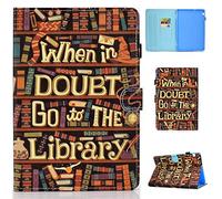 Case for Huawei MediaPad T5 10 - Bspring Flip Slim Lightweight Leather Stand Cover with Card Pocket for Huawei MediaPad T5 10-Inch Tablet,Library