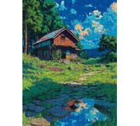 Case Forestali Puzzle 2000 Pezzi, 3D Puzzle per Adulti Impegnativo, Educa Puzzles Artistico, Divertente E Stimolante Puzzles Decorativo per La Famiglia, Regalo e Decorazione Pareti FNKL6-873
