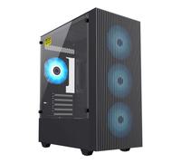Case GameMax Edge Mini Tower Nero ITX micro ATX Vetro Temperato ARGB
