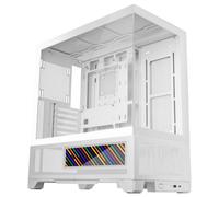 Case gaming Mars Gaming MC-LCDX display IPS 9.16" vetro temperato bianco