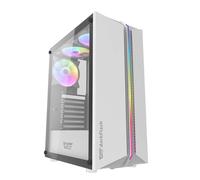 Case Gaming PC Computer 3 RGB Ventole Midi Tower ITX M-ATX ITX USB 3.0 Bianco