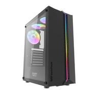 Case Gaming PC Computer 3 RGB Ventole Midi Tower ITX M-ATX ITX USB 3.0 Nero