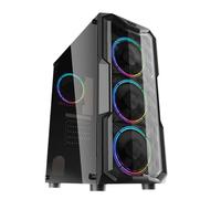 Case Gaming PC Computer Midi Tower ATX ITX M-ATX Acrilico USB 3.0 Nero
