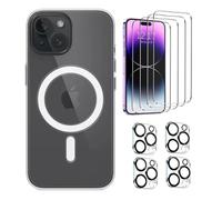 case & glass Kit 9A1 Compatibile per Apple iPhone 11 Pro Max, 4 Protezioni in Vetro Temperato HD OLEOFOBICO, 4 Pellicole Vetro Temperato Fotocamera Posteriore, 1 Custodia Trasparente Ricarica