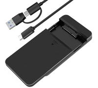 Case Hard Disk 2.5, SSD SATA HDD Esterno, Hard Disk Esterno USB 3.1 Gen 1 10Gbps Supporto UASP I/II/III (7mm/9,5mm) Plug-and-Play Case Disco Rigido Esterno ABS Antiurto per Laptop PS4 PS5 PC TV Router