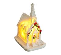 Case Illuminate Per Presepe,Casette Illuminate Del Villaggio Di Natale Con Luci LED - Decorazione Collezionabile Per Vetrina Scaffale Appartamento Festa Invernale