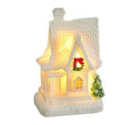 Case Illuminate Per Presepe | Villaggio Innevato Illuminato | Decorazione Collezionabile Per Vetrina Scaffale Appartamento Festa Invernale