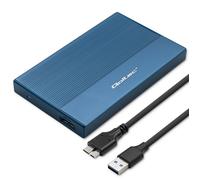 Case in alluminio Qoltec | Alloggiamento per unità SSD HDD da 2,5" | SATA | USB