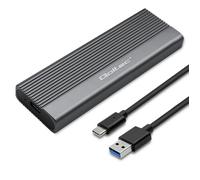Case in alluminio Qoltec | Alloggiamento per unità SSD M.2 | SATA | NGFF | USB-C