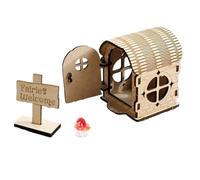 Case in Legno per Hobby Creativi - Decorazione per Libreria in Legno - Kit Fai da Te per Casa delle Fate,per Feste Compleanni Davanzali Scrivanie Bambine Figli Ragazzi