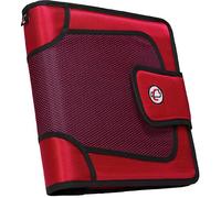 case-it chiusura in velcro 5,1 cm con linguetta anelli, s-816-gre Red