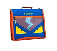 Case-it Monster Eye - Raccoglitore con cerniera a O da 5 cm e 5 linguette rimovibili, colore: blu navé (M-276-ME blu navy)