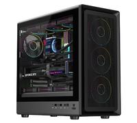Case MESHCORE 36B - Gaming Tower- ATX- 4x12cm ARGB fan- 2xUSB3- Type-C- Temp Glass Side Panel