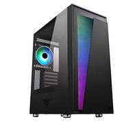 Case VERTIBRA V210 - Gaming Middle Tower, 12cm ARGB fan, 2xUSB3, Side Panel Temp Glass