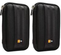 Case Logic Qhdc-101 Custodia Protettiva per Hard Drive Portatile, 2.5", 15 X 3 X 10 Cm, Nero (Confezione da 2)