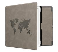 kwmobile Custodia eReader Compatibile con Amazon Kindle Scribe (2024) Cover - eBook Reader Flip Case - Cover eReader Magnetica Pelle PU Sagoma Mondo