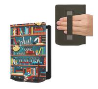kwmobile Custodia Cinturino Mano Compatibile con PocketbookVerse/Pro/Color/Vivlio Light Cover - eBook Reader Case - Cover eReader Simil Pelle Ancora un Capitolo