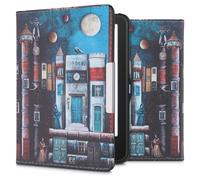 kwmobile Custodia eReader Compatibile con Tolino Vision 1/2 / 3/4 HD Cover - eBook Reader Flip Case - multicolore - Città di Libri