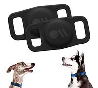 Case-Mate Confezione da 2 supporti per collare per cani Airtag, resistenti all'acqua, custodia protettiva leggera per Airtag per collare per cani, anello per collare per animali domestici, compatibile