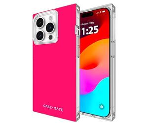 Case-Mate BLOX - Custodia per iPhone 15 Pro, motivo anguria fluo, protezione contro le cadute, compatibile con MagSafe, custodia magnetica con bordi squadrati per iPhone 15 Pro da 6,1 pollici,