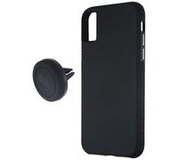 Case-Mate - CAR CASE - Supporto magnetico da auto per telefono + iPhone X/XS - Custodia resistente con piastra in acciaio incorporata - Magnete forte - Doppia posizione magnetica - Protezione contro
