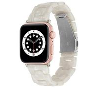 CASE-MATE - Cinturino per Apple Watch 42-44mm - Compatibile con Serie 1/2/3/4/5/6/SE - Bianco Perla Acetato
