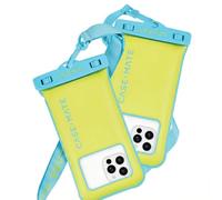 Case-Mate Confezione da 2 custodie impermeabili IP68 per telefono, custodia galleggiante impermeabile con cordino a tracolla, accessori da viaggio per spiaggia, nave da crociera, compatibile con tutti