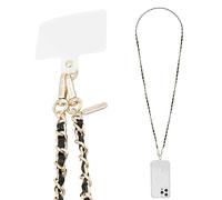 Case-Mate Cordino a tracolla per telefono [funziona con tutti i telefoni], cinturino a mani libere, ciondolo in pelle per cellulare, catena da collo per iPhone 16 Pro Max/15 Pro Max/14/13/12/S25 Ultra