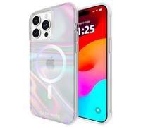 Case-Mate Custodia iPhone 15 Pro Max 6.7" - Soap Bubble [Protezione da cadute da 12 piedi] [Compatibile con MagSafe] Copertura magnetica con effetto vortice iridescente, sottile, antiurto, antigraffio