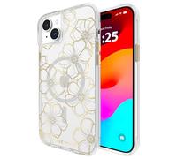 CASE-MATE Custodia per iPhone 15 Plus, con gemme floreali [protezione contro le cadute da 3,7 metri] [compatibile con MagSafe] Cover magnetica con strass scintillanti per iPhone 15 Plus da 6,7