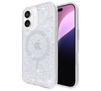 Case-Mate Custodia per iPhone 16 [compatibile con MagSafe] - Elegante custodia scintillante con protezione da cadute da 3,7 m - Cover magnetica di alta qualità per iPhone 16 - Twinkle Disco