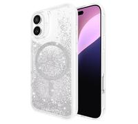 Case-Mate Custodia per iPhone 16 Plus [compatibile con MagSafe] - Custodia per telefono glitterata liquida scintillante con protezione da cadute da 3,7 m - Cover magnetica di alta qualità per iPhone