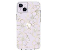 CASE-MATE Floral Gems Custodia protettiva compatibile con Apple iPhone 14 custodia fiori [Antiurto | Protezione dalle cadute fino a 3 m | Realizzata in materiale riciclato] - Glitter