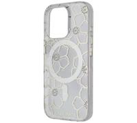 Case-Mate - Custodia per iPhone 16 Pro, compatibile con MagSafe, elegante cover magnetica iridescente con protezione dalle cadute fino a 3,7 m, motivo: gemme floreali